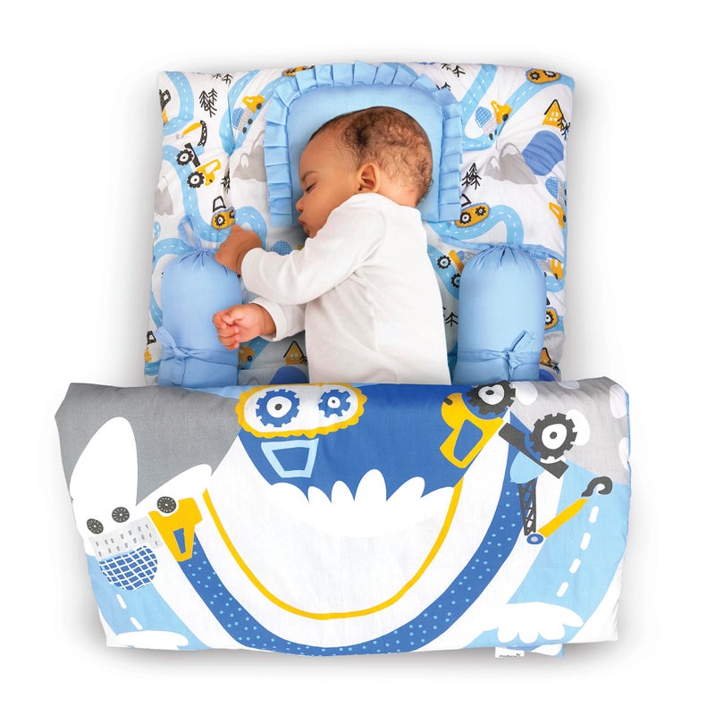 Nuluv 5 PC Baby Gadda Set, Multicolour, for Infants - Image 2
